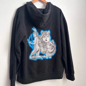 Altamont Wolf Hoodie Skater Streetwear Zip Up